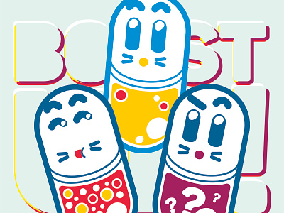 Sofa 2016 Exhibit [ The Pills ] character design kawaii vector illustration