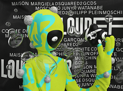 Louder Showcase 3d art 3d modeling c4d clothing digital art octane render showcase