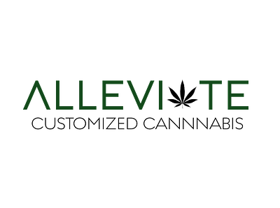 Alleviate Customized Cannabis Logo branding cannabis digital design graphic graphic design logo logo design typography vector