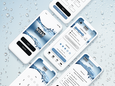 Water Purification & Logistics App app app design branding design digital design interaction design minimal mobile ui ux