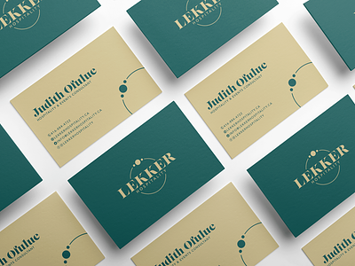 Lekker Hospitality Brand Identity branding business card design entertainment logo luxury minimal print design stationery typography wordmark