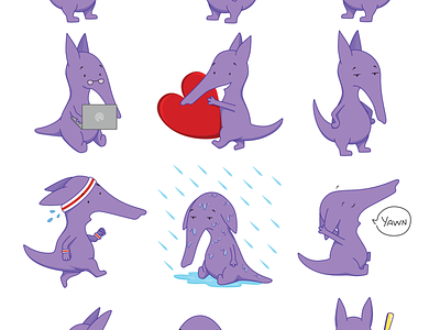 iMessage Stickers branding character design illustration illustrator imessage stickers vector