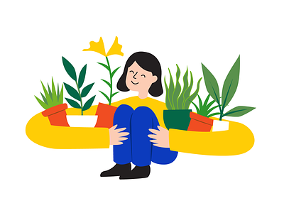 Plant Lover character art character design illustration illustrator plants vector