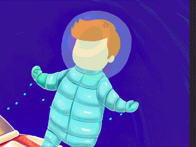 Ice Cram Galaxy astronaut christmas comet ice cream new year space