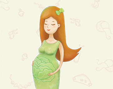 Cabbage Postcard baby calendar kid pregnancy