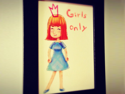 Girls Only frame girl picture softfacade