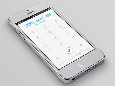 iOS Phone App Keypad