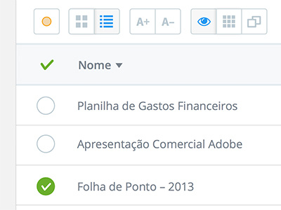 Portal de Consulta document icons storage table ui ux web website