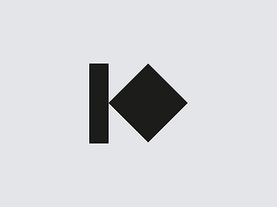 K Letterform brand letterform logo mark