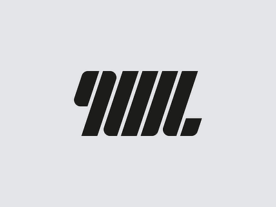 9WL brand letterform logo mark