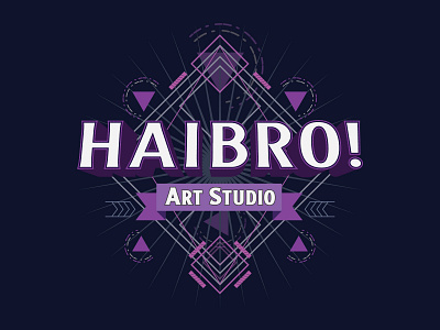 HaiBro! Art Studio brand design icon logo typography vector