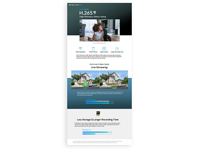 H.265 Web page design web