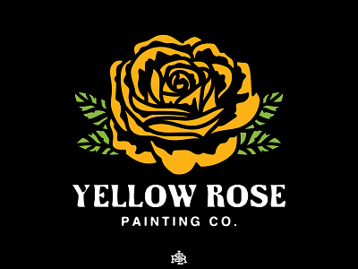 Yellow Rose painting.co art artwork bold brand branding decoration design drawing floral flower graphic design illustration logo merch design merchandise nft plant rose ui vector