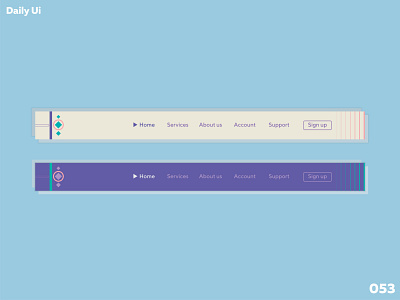 Header Navigation - Daily Ui - 053