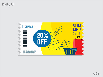 Redeem Coupon - Daily Ui - 061 dailyui dailyui061 dailyuichallange design dribbble illustration vector