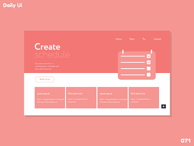 Schedule - Daily Ui - 071 dailyui dailyui071 dailyuichallange design dribbble illustration ui vector web website