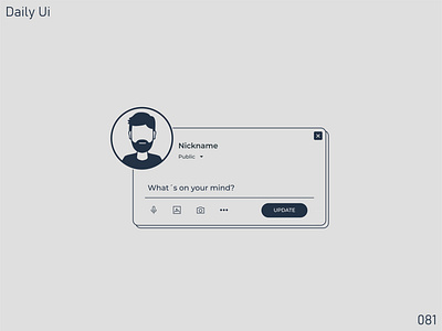 Status Update - Daily Ui - 081 dailyui dailyui081 dailyuichallange design dribbble illustration status update ui vector