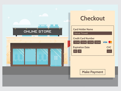 Credit Card Checkout - Daily Ui - 002 002 credit card checkout dailyui dailyui 002 dailyuichallange design illustration uidesign