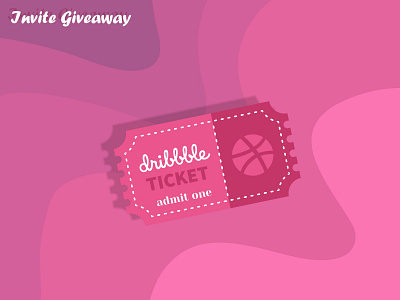 Dribbble Invite draft dribbble giveaway invitation invite shot ticket