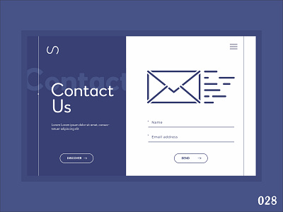 Contact Us - Daily Ui - 028 branding contact us dailyui dailyuichallange design dribbble illustration ui vector website