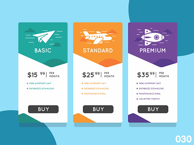 Pricing - Daily Ui - 030 dailyui dailyuichallange design dribbble illustration pricing page pricing table ui vector website