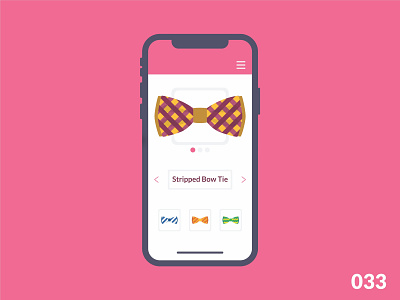 Customize Product - Daily Ui - 033 app bow tie dailyui dailyuichallange design dribbble illustration product ui vector