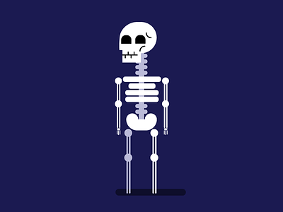 Bones halloween illustration skeleton