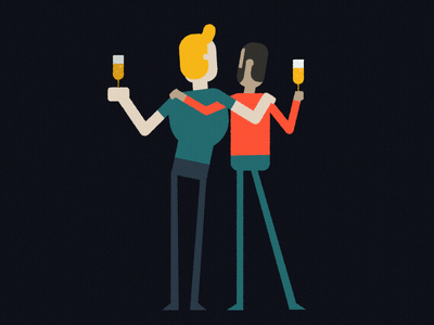 Cheers! 2d 2d animation after effects animation illustration