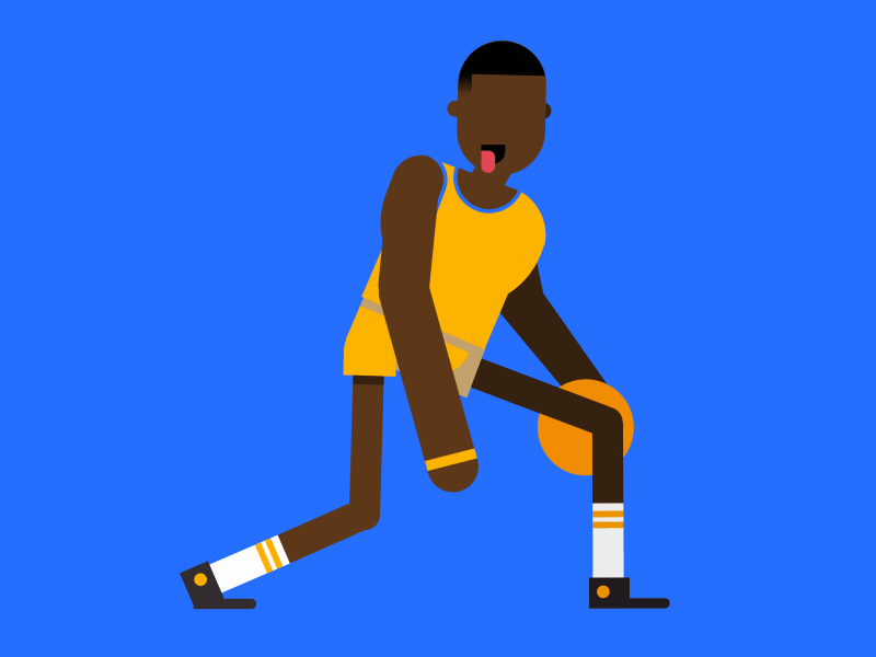 Dribbling 2d animation basketball dribble illustration sports