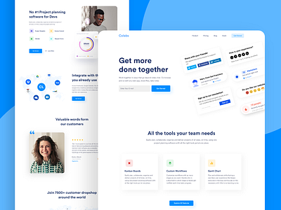 Collaboration Tools - Saas Landing Page