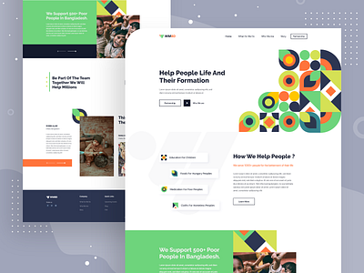 Charity Foundation - Landing Page Design