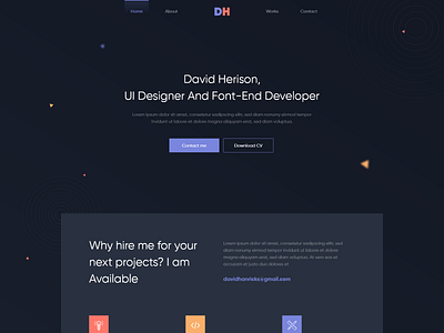 Portfolio Homepage Design By Rudra Ghosh For Pixeleton On Dribbble