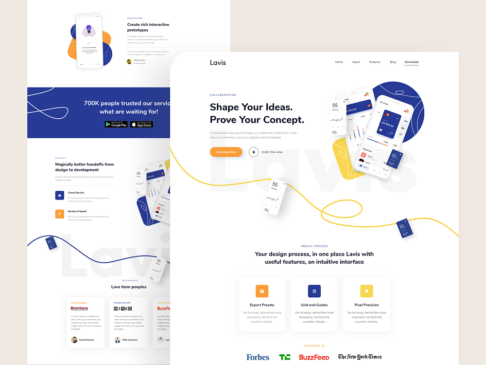Mobile App - Landing Page Design by Rudra Ghosh for Pixeleton on Dribbble
