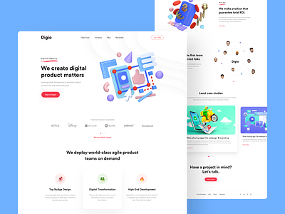 Digital Agency - Landing Page Design