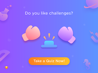 Quiz Challenge design illustration ux vector