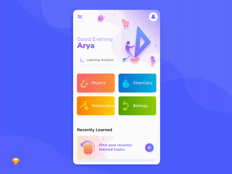 BYJUS - The Learning App app design illustration typography ui ux vector
