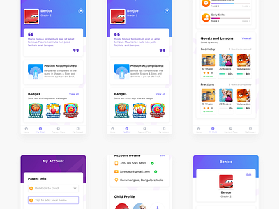 Parent zone - Disney Byju's Early Learn byjus design disney elearning ios kids app mobileapp ui user interface ux