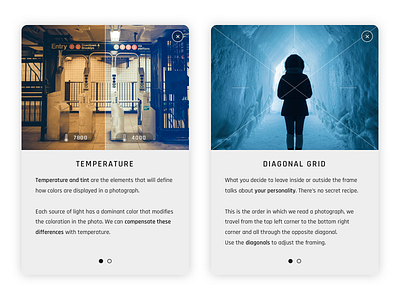 Camille - Tutorials camera camille design ios manual photography product tutorial ui