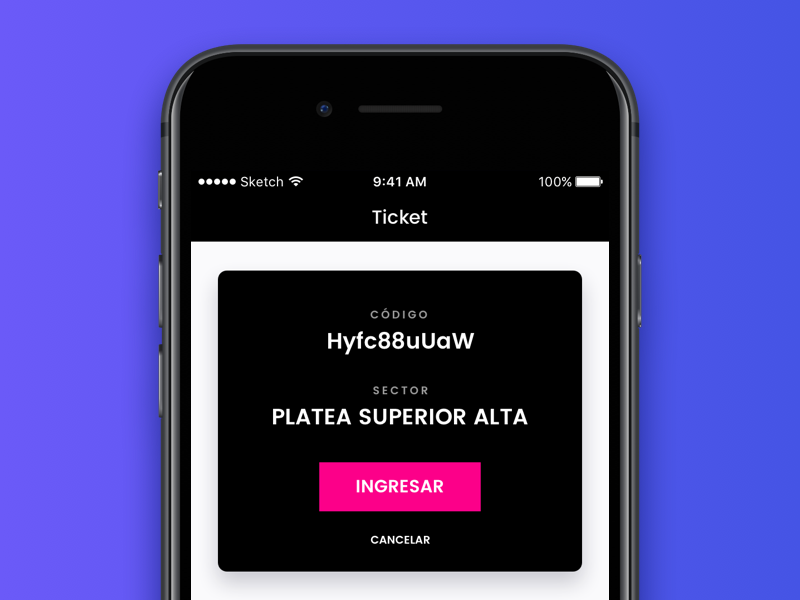 Ticket 🎫 ux design ui design product design ios app wip ux ui design scan ticket