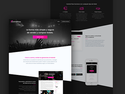 Central Pass: Landing Page