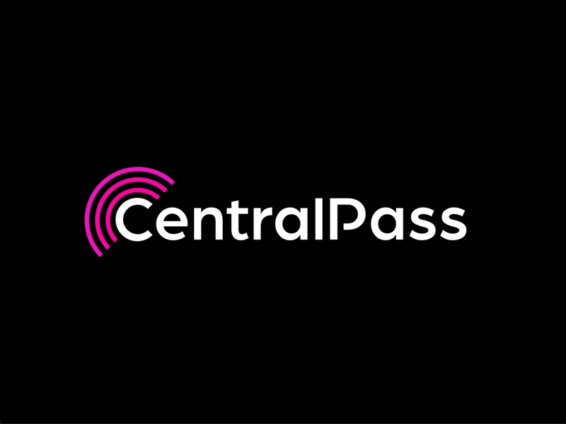 Central Pass: Logo Animation after effects animation branding design entertainment industry logo managers producers sales simple tickets