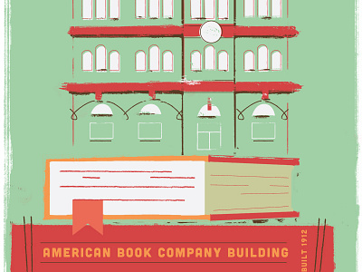 American Book Company Building book chicago historic building illinois illustration