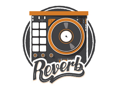 Reverb Stickers buttons dj instrument knobs music reverb stickers turntable vinyl
