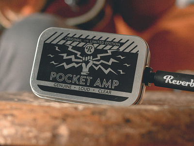 Reverb Collaboration Pocket Amp amplifier lightning limited edition metal tin pocket amp tin