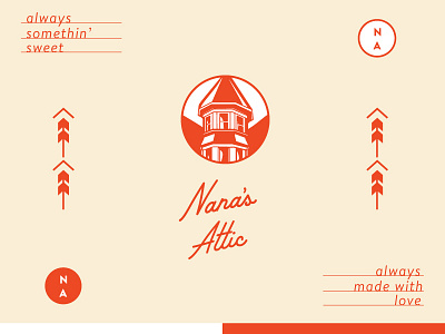Branding for Nana's Attic attic branding house victorian