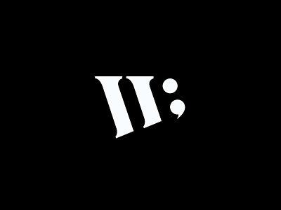 Wordpress Logo 🖊 black design illustrator letter logo mark press w wordpress write