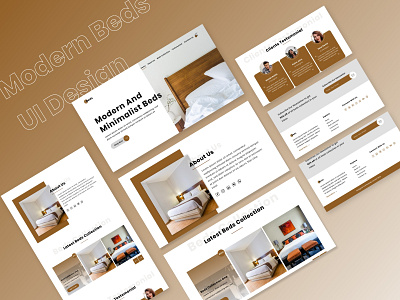 Modern beds | Furniture Ecommerce design adobexd creative ecommerce design figma furniture website landingpage minimalist modern uidesign ux design website design