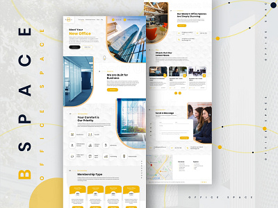 B Office Space | Website Landing Page UI De