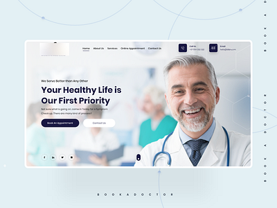 Book A Doctor landing page | Website design