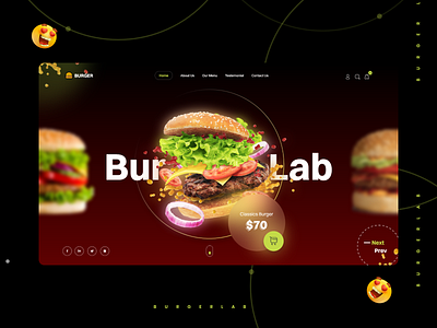 Burger Delivery Landing Page 2021 color 3d icon 3d illustration adobe xd animation cheeseburger fast food fastfood figma design food delivery fries hamburger icon illustration landing page minimalist design modern landing page motion design popular landing page typography